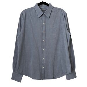 Vince Shirt Mens Medium Chambray Blue Classic Fit Long Sleeve Button Up Cotton